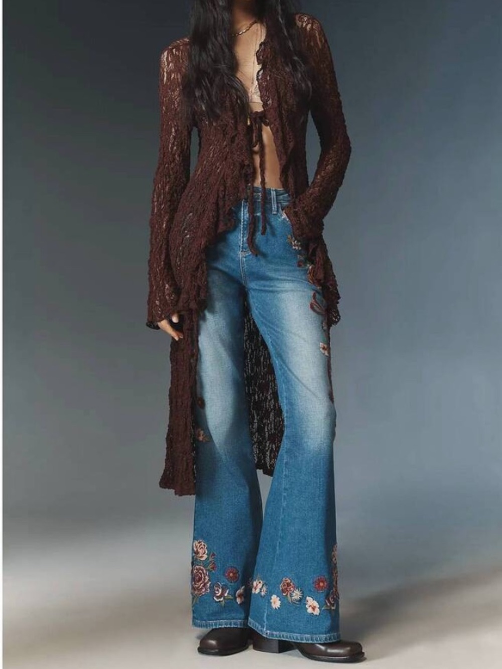 Driftwood | Bows & Roses Farrah Jeans, Sz 28 ♥ NWT